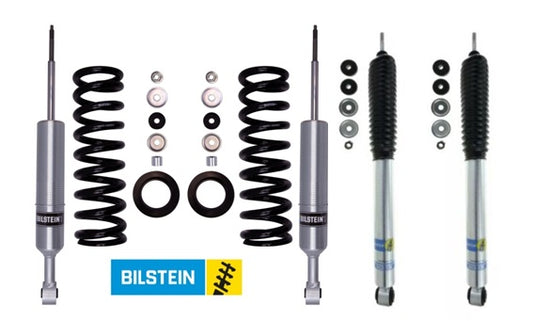 Bilstein 47-309975 6112 Front Suspension Kit and Rear 5100 Series Shock Absorbers  24-186728 for 2005-2023 Toyota Tacoma 6LUG