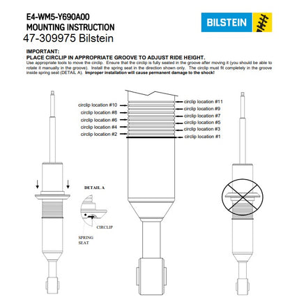 3RD Gen Toyota Tacoma 2005-2023 Bilstein Fully Assembled 6112 Front Kit with Bilstein Rear 5160's - 47-309975, 25-311259