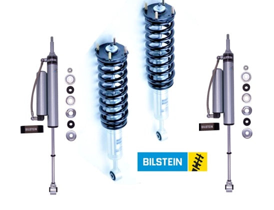 Bilstein B8 6112 Fully Assembled Front Suspension Kit with Rear 5160 Shock Absorbers for 2007-2021 Toyota Tundra - 47-310971, 25-311365 - 0 - .75 - 2.5" Lift